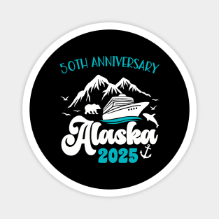 50Th Anniversary Wedding Alaska Cruise 2025 Vacation Magnet